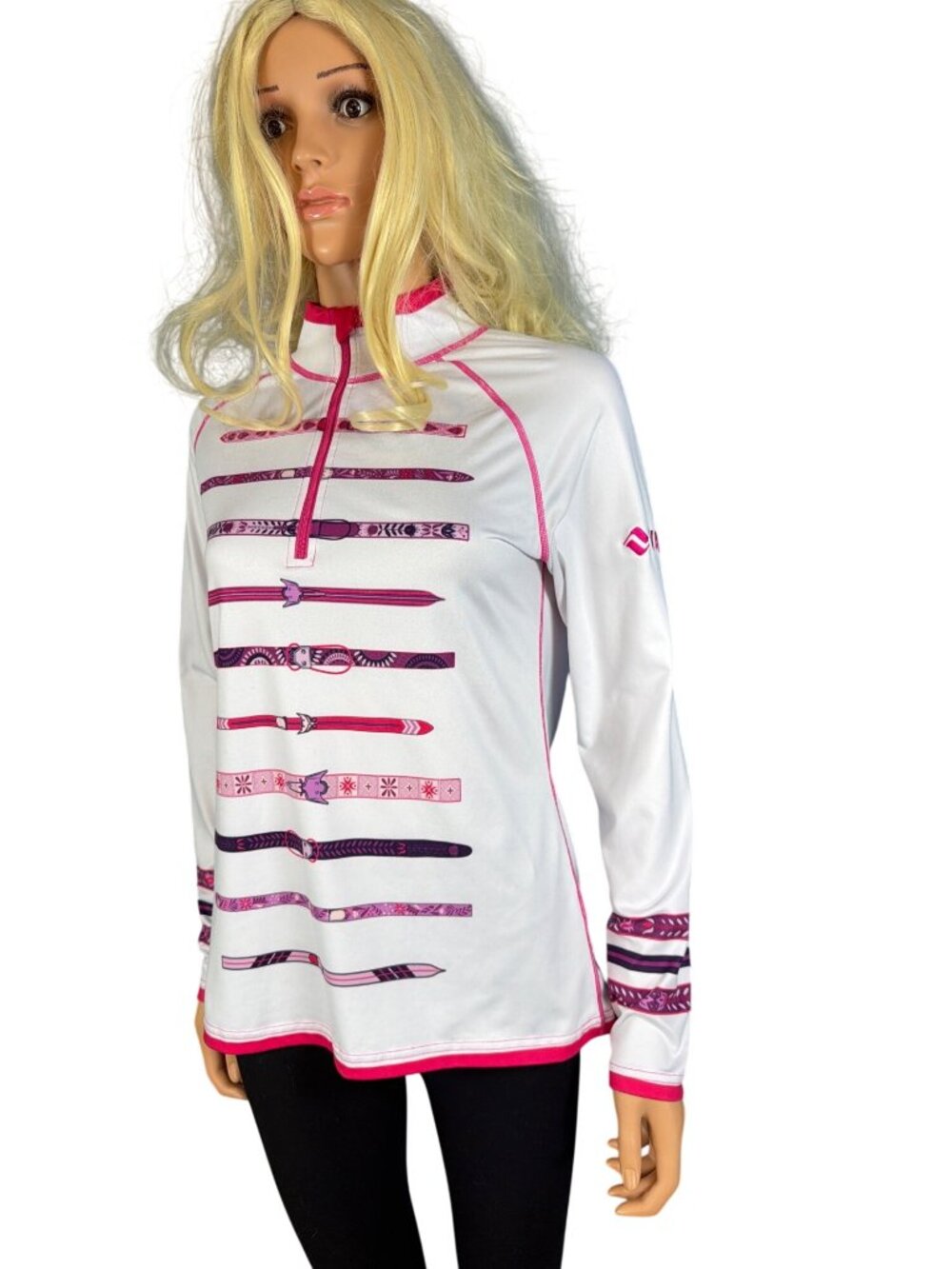Custom VAIL Krimson Klover Upslope W's M Quarter Zip Mid-weight Base Layer Top - Picture 11 of 13